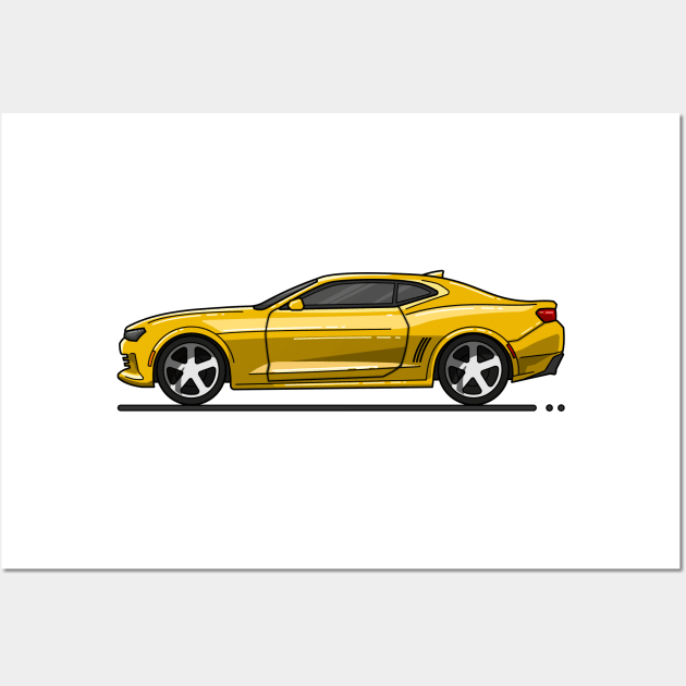 Bee super car Wall Art by garistipis